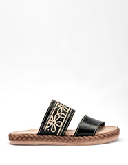 Sandalia artesanal piel para Mujer  Negro Rosalba