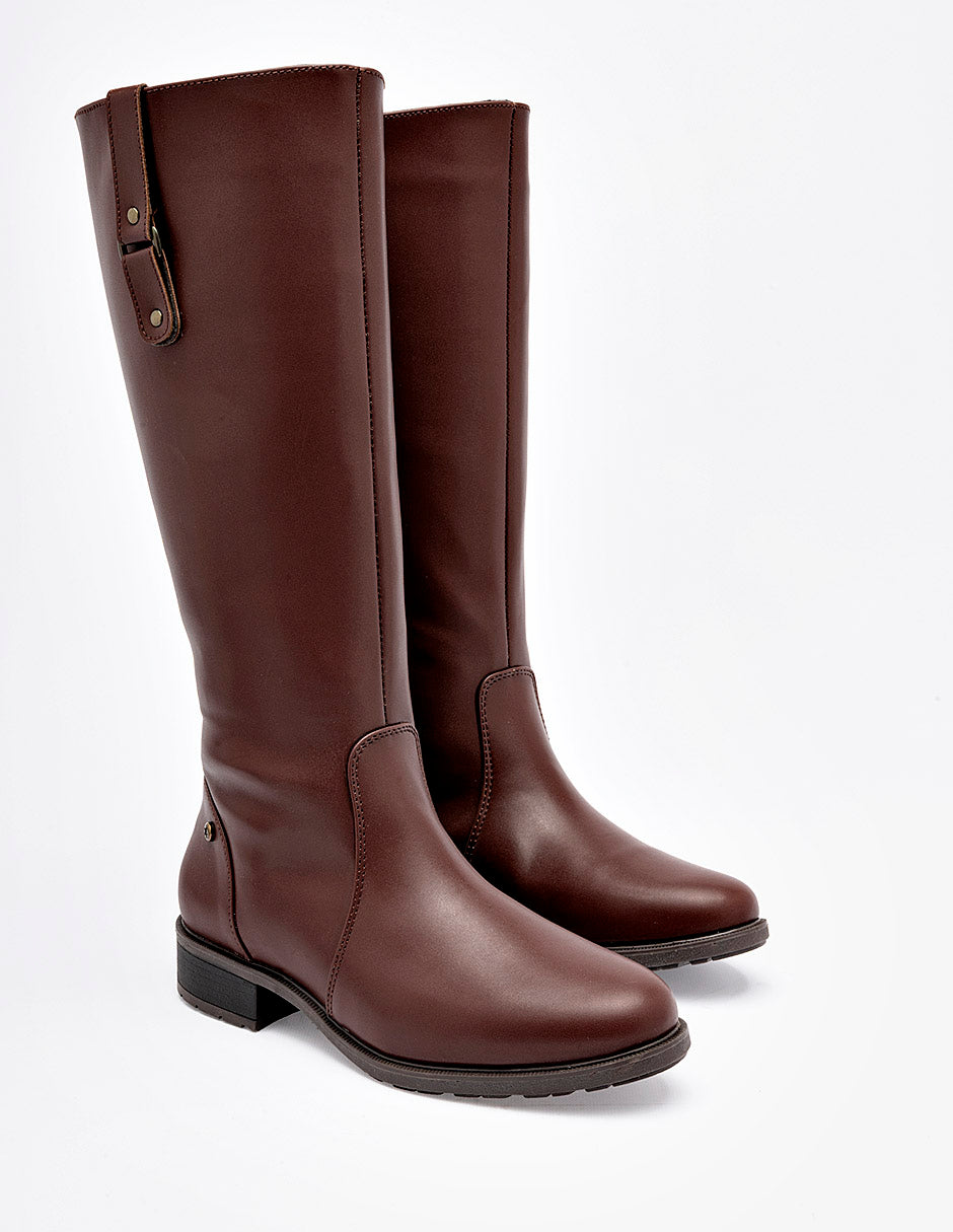 Bota Tacón para Mujer marca Moramora color café cod. 140919