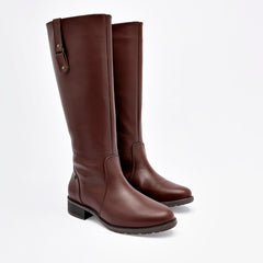 Bota Tacón para Mujer marca Moramora Café cod. 140919