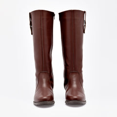 Bota Tacón para Mujer marca Moramora Café cod. 140919