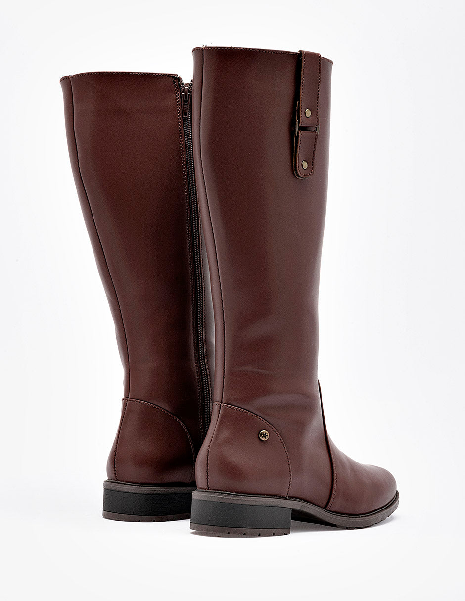 Bota Tacón para Mujer marca Moramora color café cod. 140919