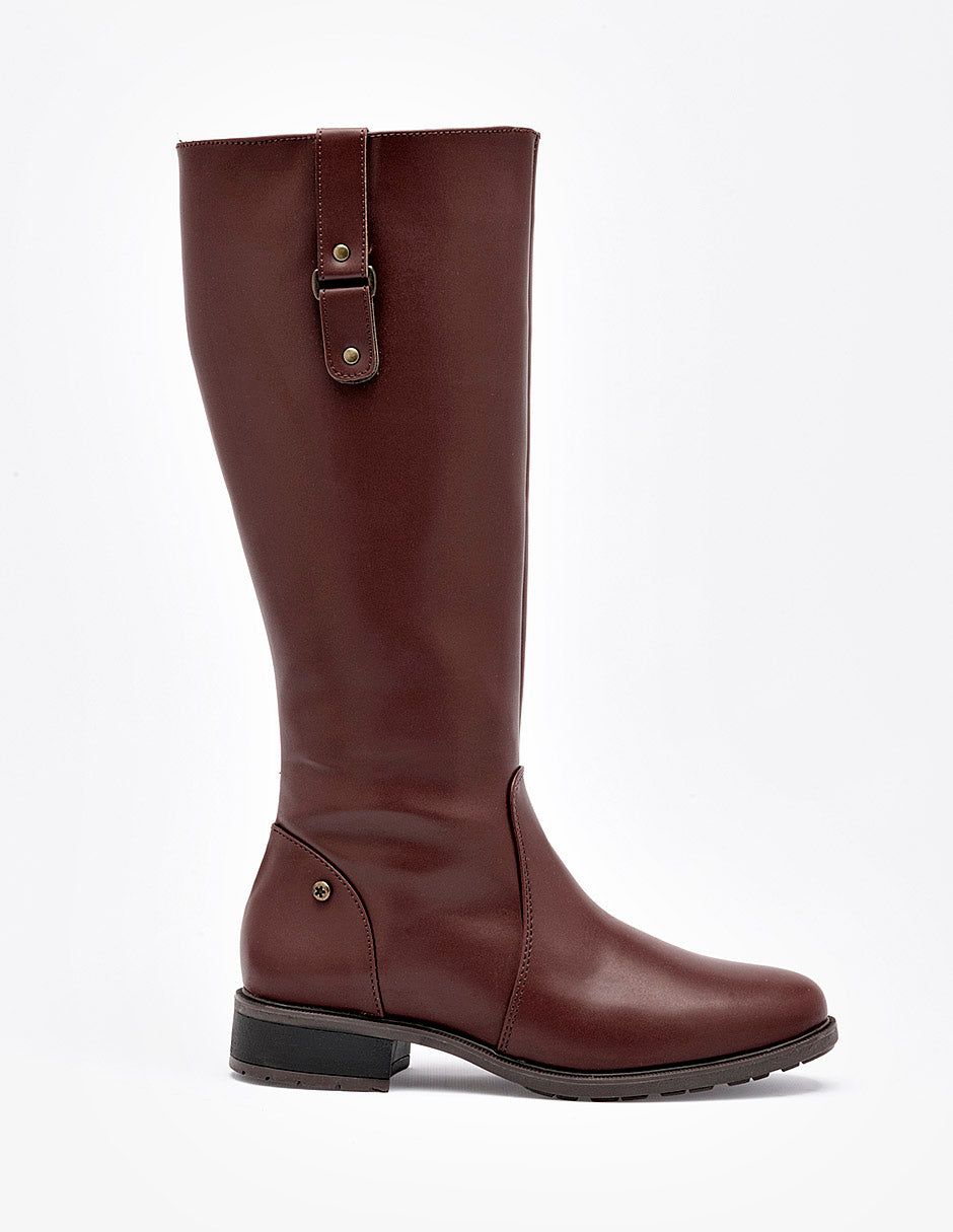 Bota Tacón para Mujer marca Moramora color café cod. 140919