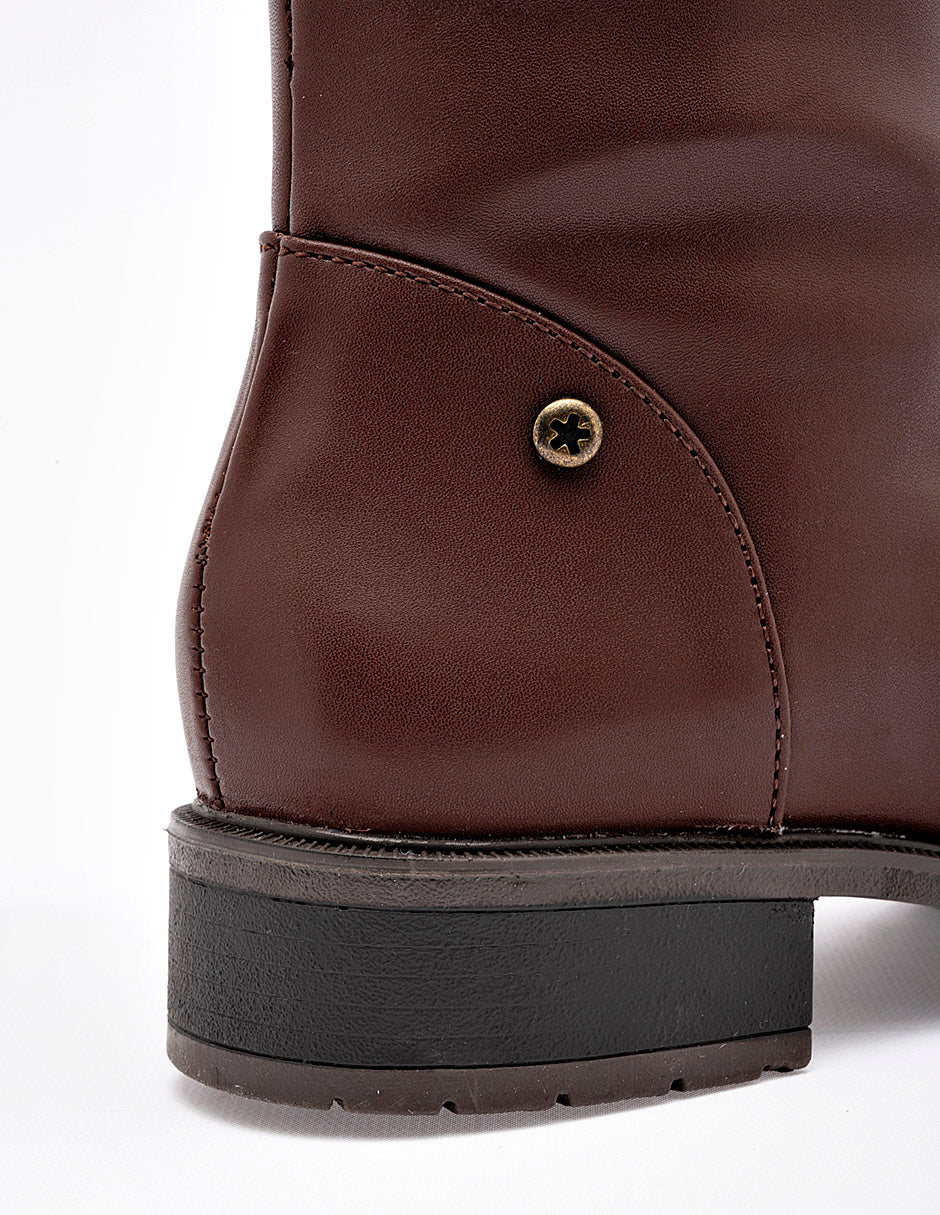 Bota Tacón para Mujer marca Moramora color café cod. 140919