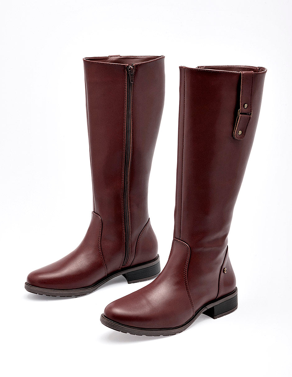 Bota Tacón para Mujer marca Moramora color café cod. 140919