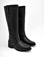 Bota Tacón para Mujer marca Moramora color negro CARMELA