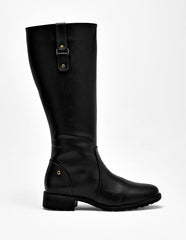 Bota Tacón para Mujer marca Moramora color negro CARMELA