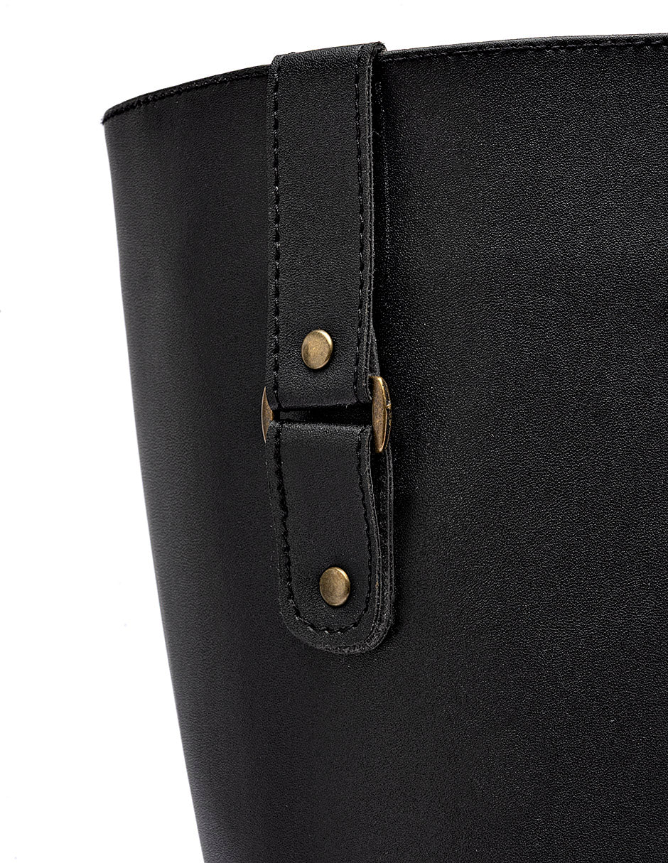 Bota Tacón para Mujer marca Moramora color negro CARMELA