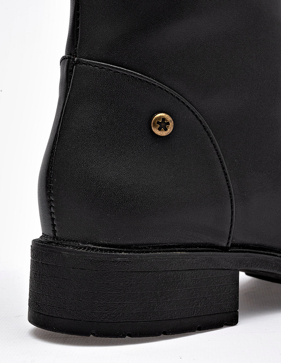 Bota Tacón para Mujer marca Moramora color negro CARMELA
