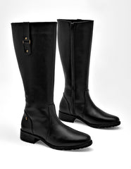 Bota Tacón para Mujer marca Moramora color negro CARMELA