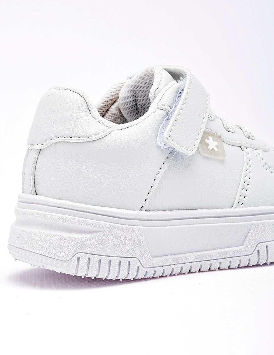 Tenis escolar para Infantil Niña Blanco Robin en Moramora