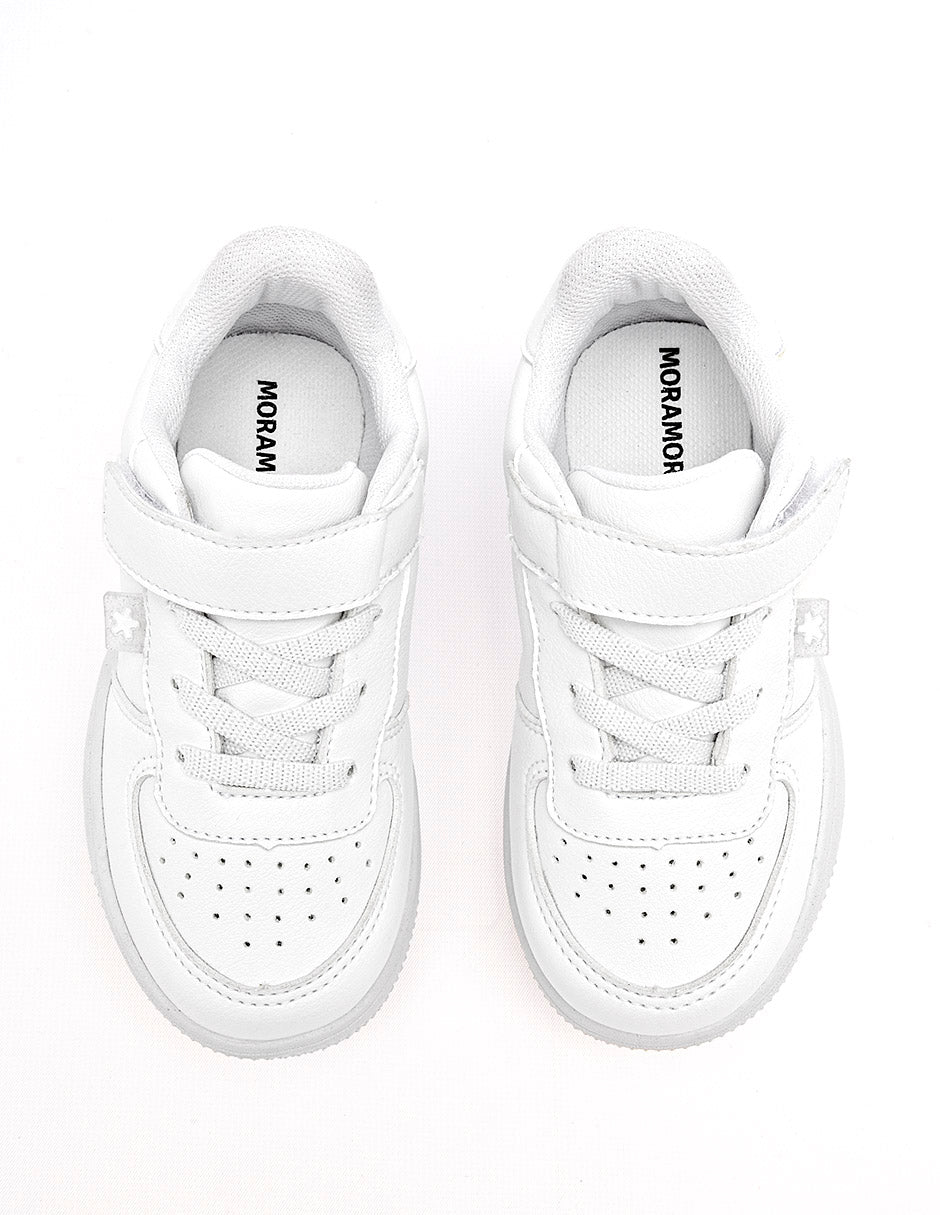 Tenis escolar para Preescolar Niña Blanco Robin en Moramora