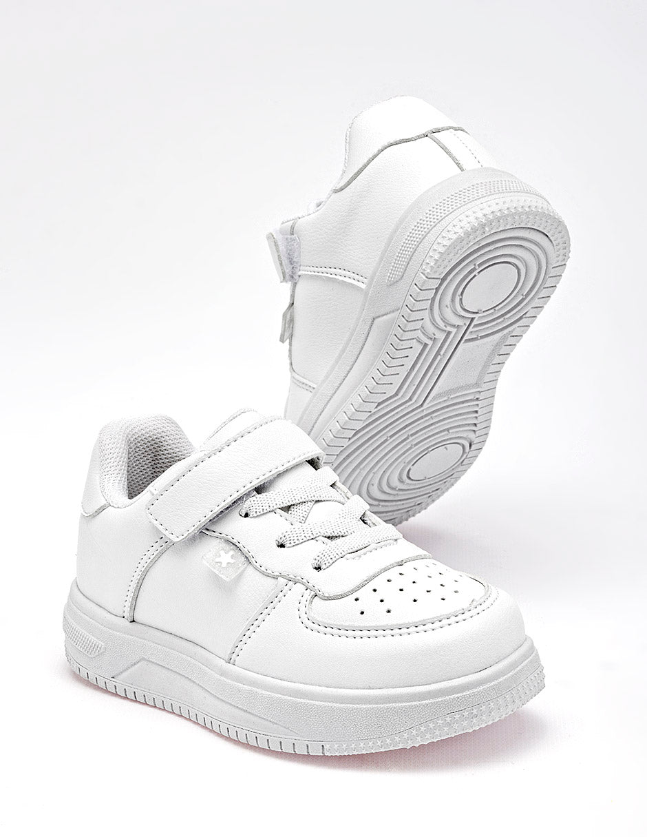 Tenis escolar para Preescolar Niña Blanco Robin en Moramora