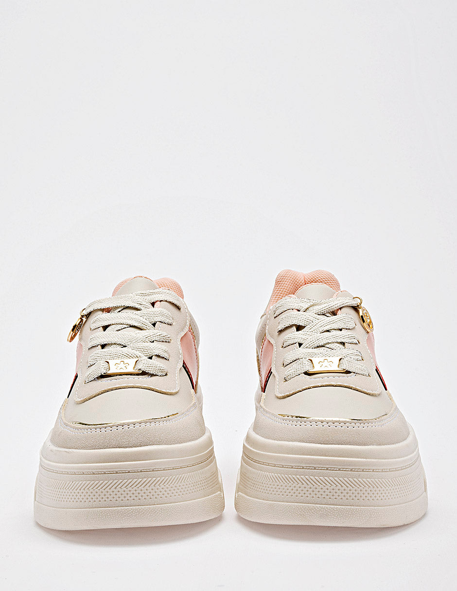 Tenis chunky para Mujer  Marfil Leticia en Moramora