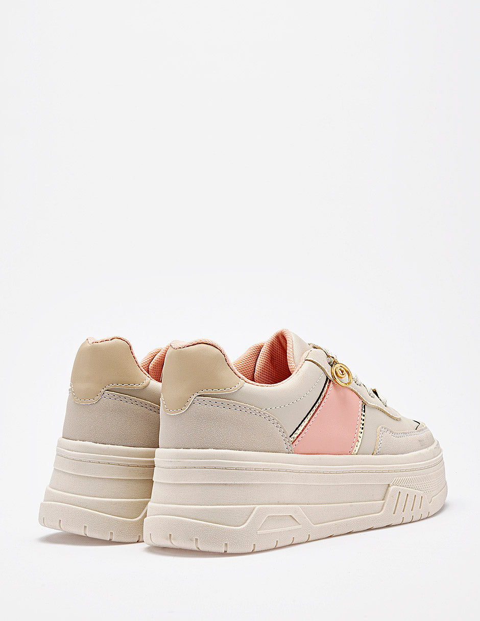 Tenis chunky para Mujer  Marfil Leticia en Moramora