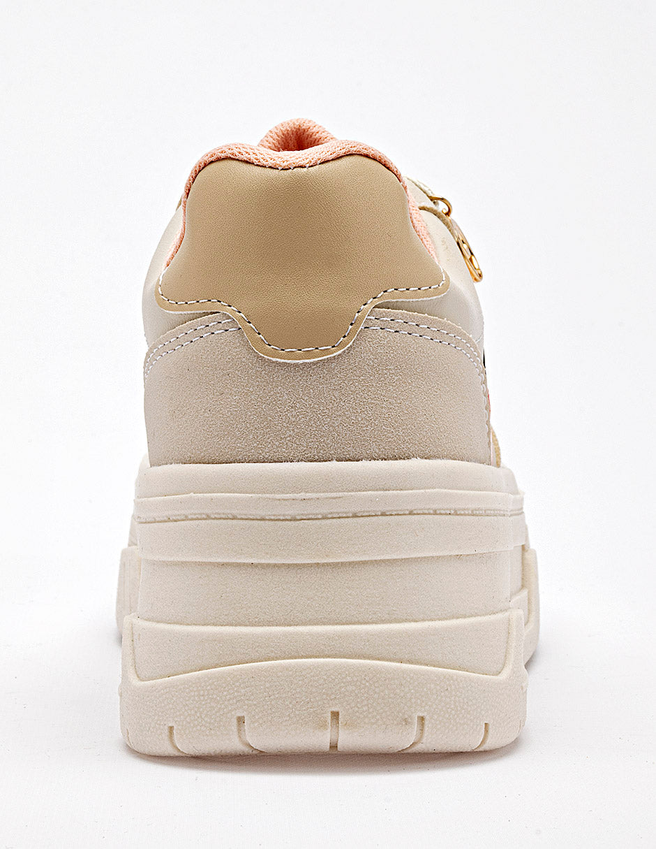 Tenis chunky para Mujer  Marfil Leticia en Moramora