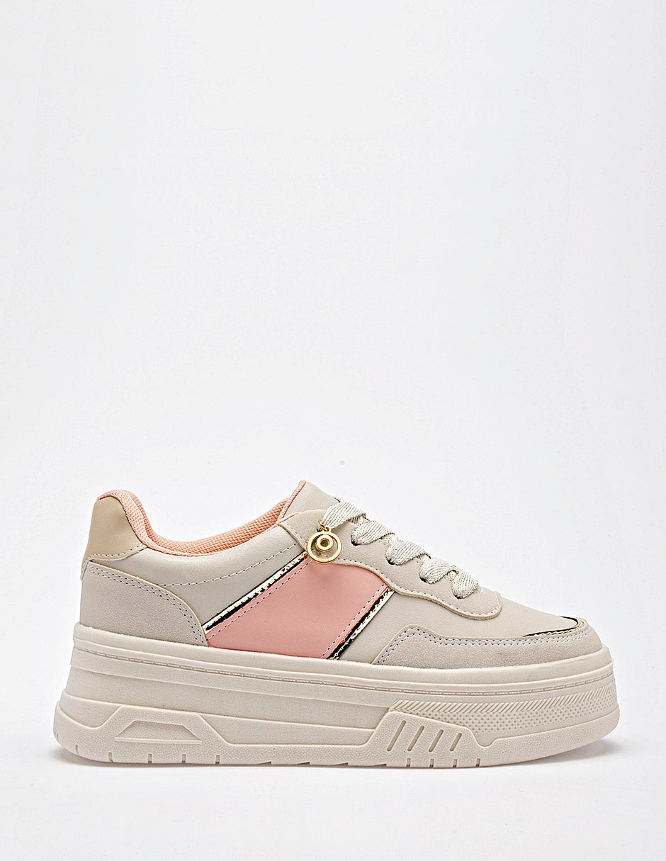 Tenis chunky para Mujer  Marfil Leticia en Moramora