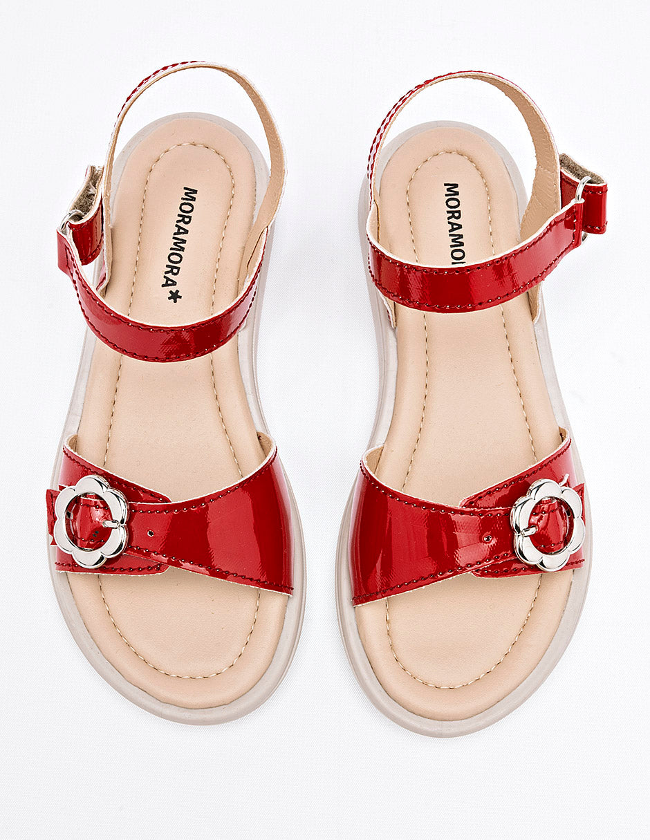 Sandalia para Niña  Rojo Catalina en Moramora
