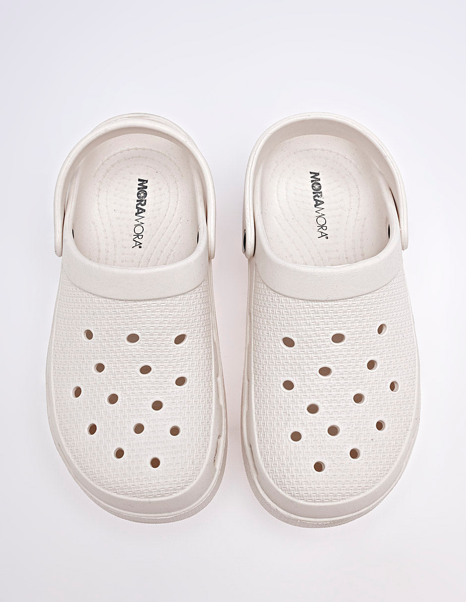 Sandalia impermeable para Mujer Blanco Adan en Moramora
