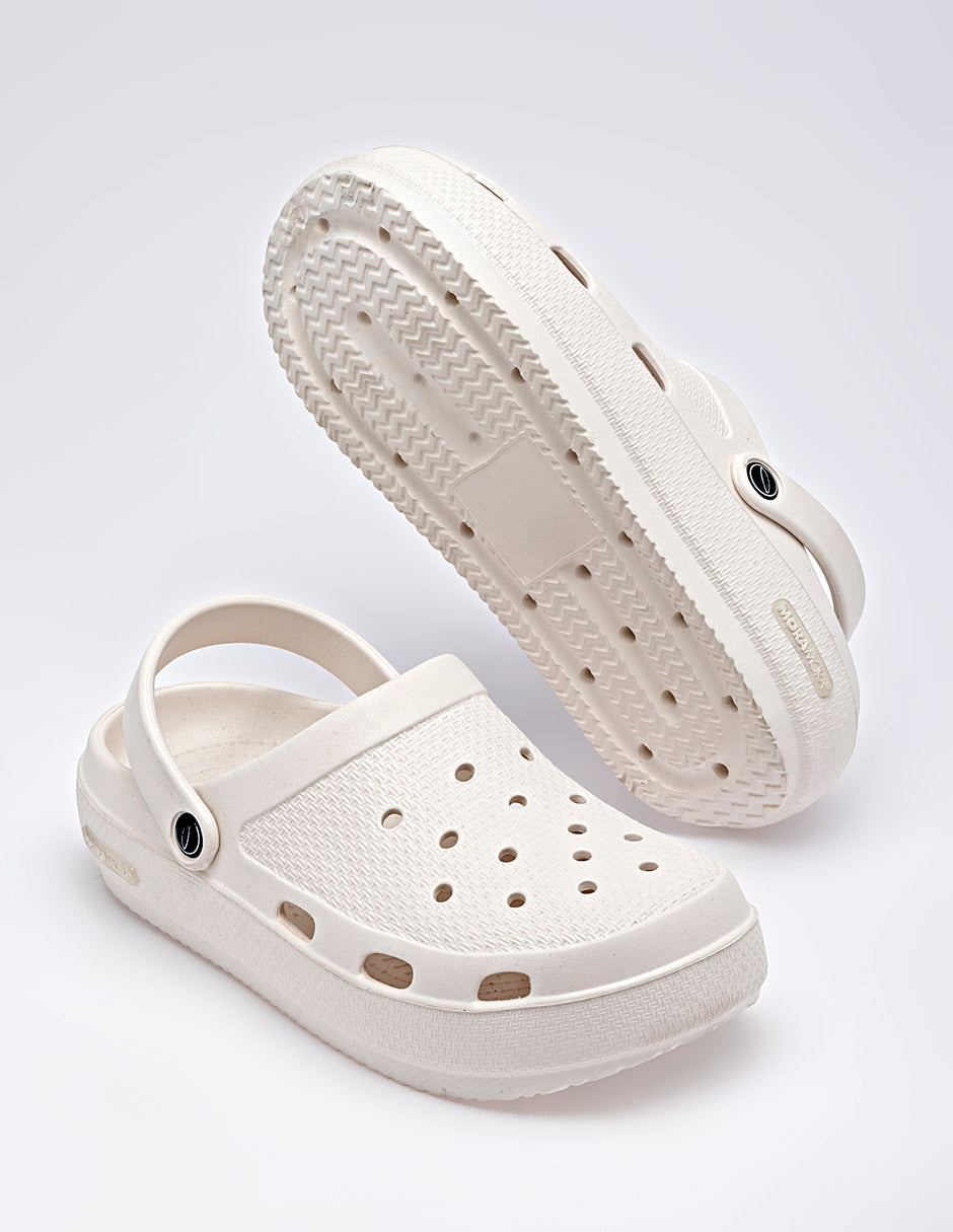 Sandalia impermeable para Mujer Blanco Adan en Moramora