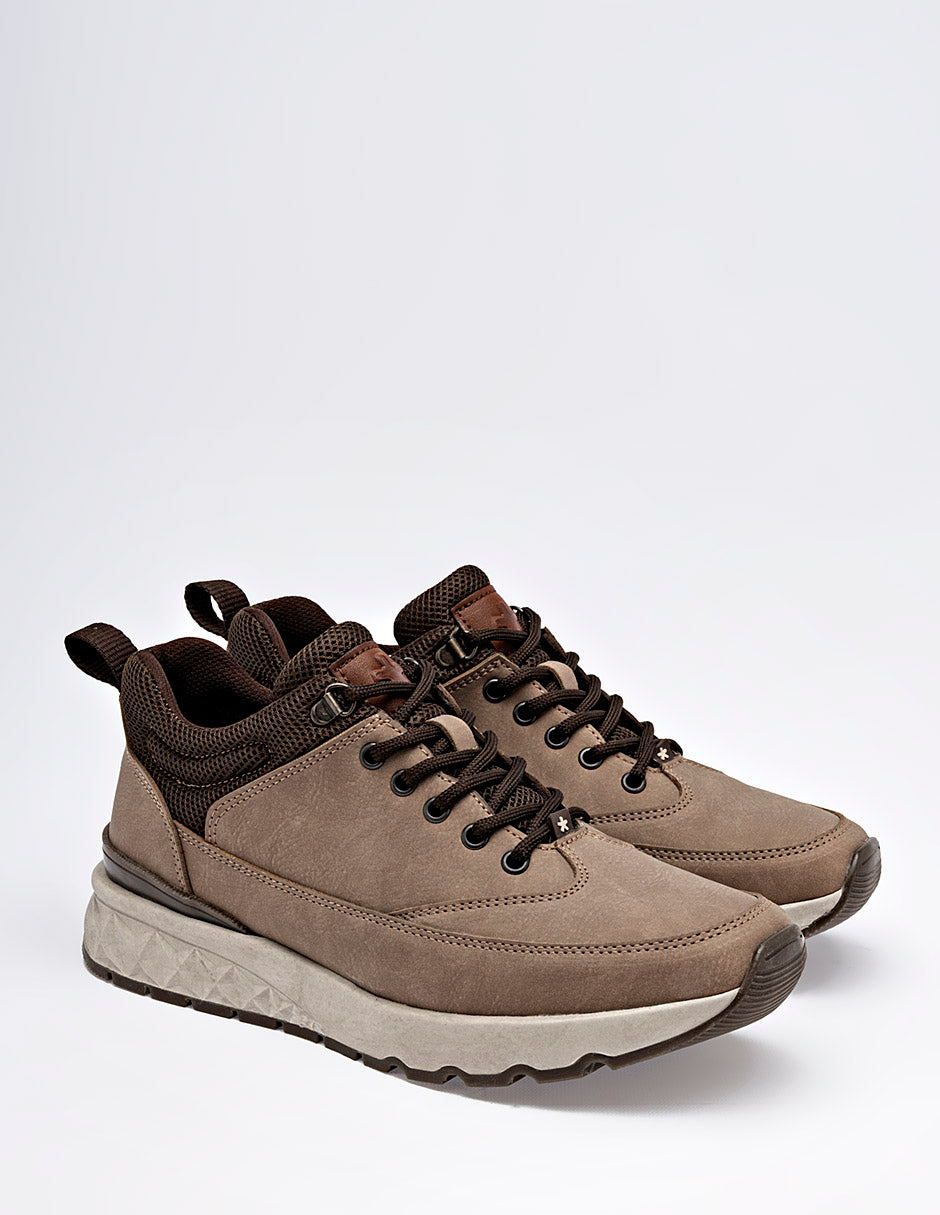 Moramora - Tenis para Hombre Camel Elder