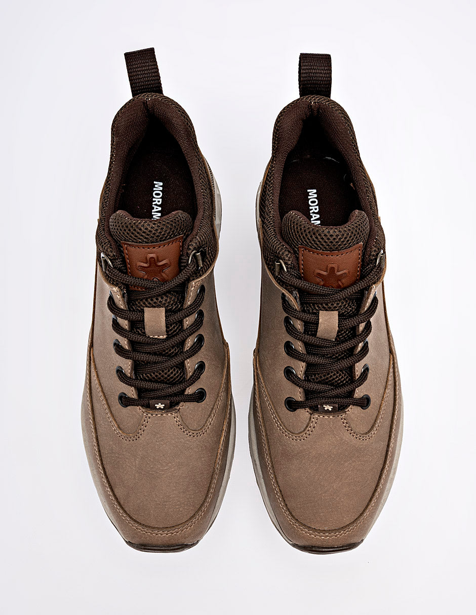 Moramora - Tenis para Hombre Camel Elder