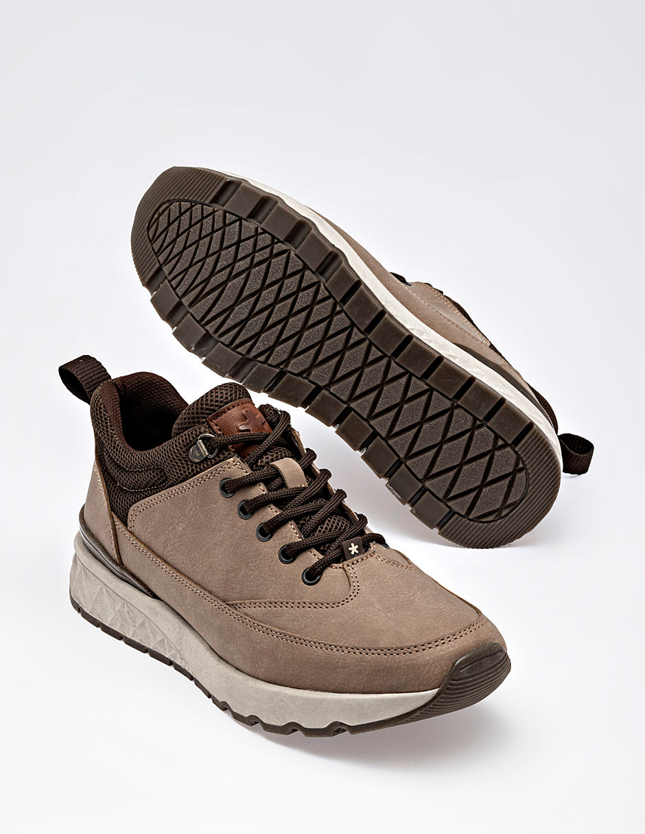 Moramora - Tenis para Hombre Camel Elder
