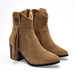 Botín Tacón para Mujer   Camel Mirella