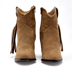 Botín Tacón para Mujer   Camel Mirella