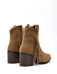 Moramora - Botín Tacón para Mujer   Camel Mirella