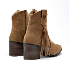 Botín Tacón para Mujer   Camel Mirella