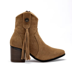 Botín Tacón para Mujer   Camel Mirella
