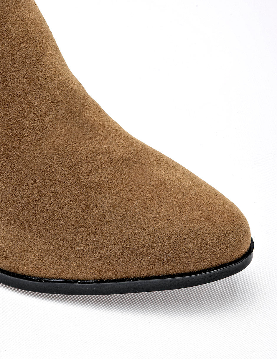 Moramora - Botín Tacón para Mujer   Camel Mirella