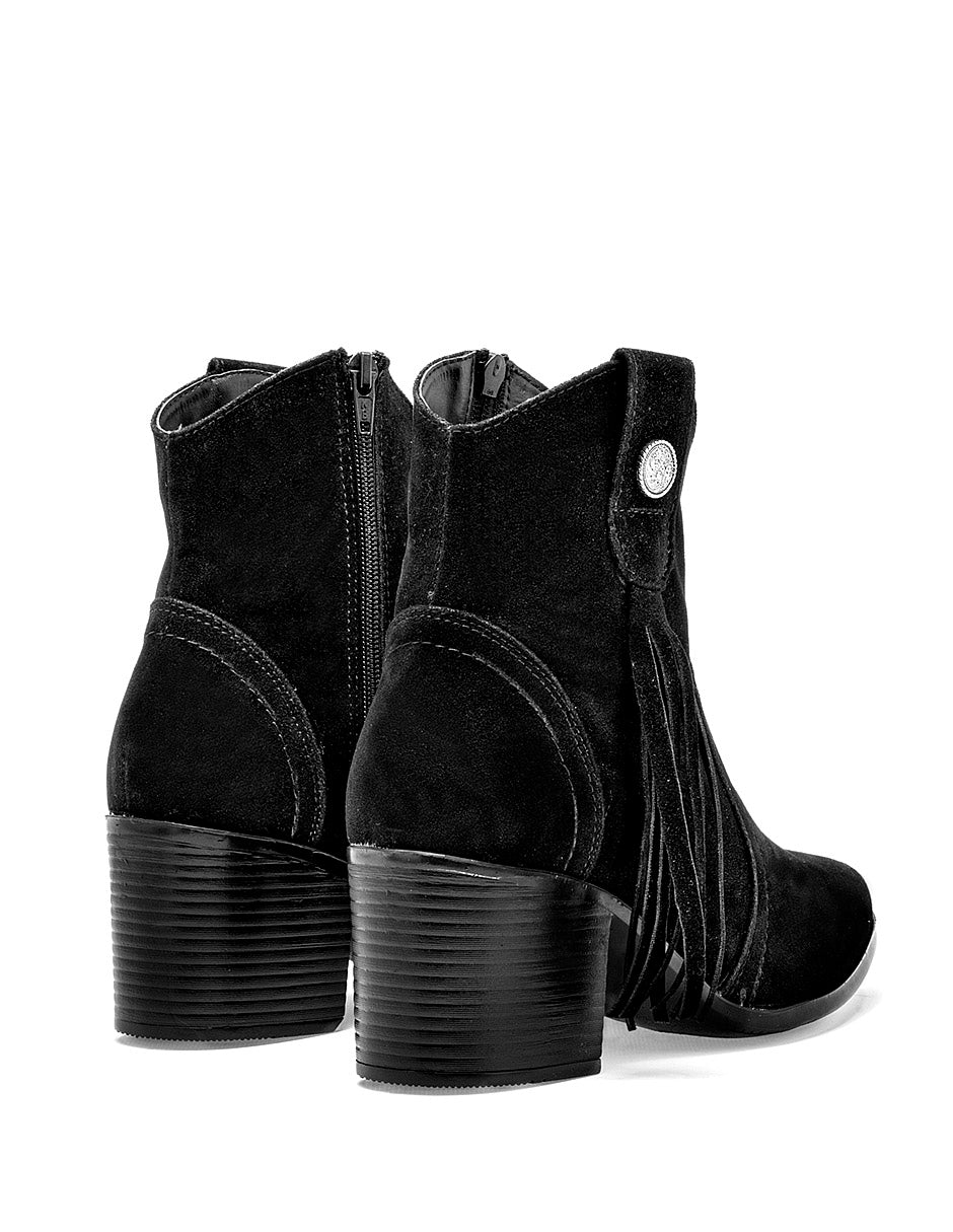 Moramora - Botín Tacón para Mujer Negro Mirella