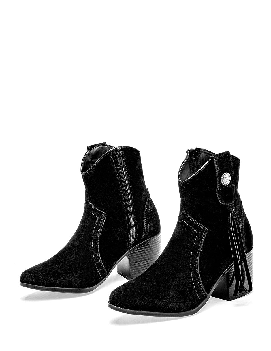 Moramora - Botín Tacón para Mujer Negro Mirella