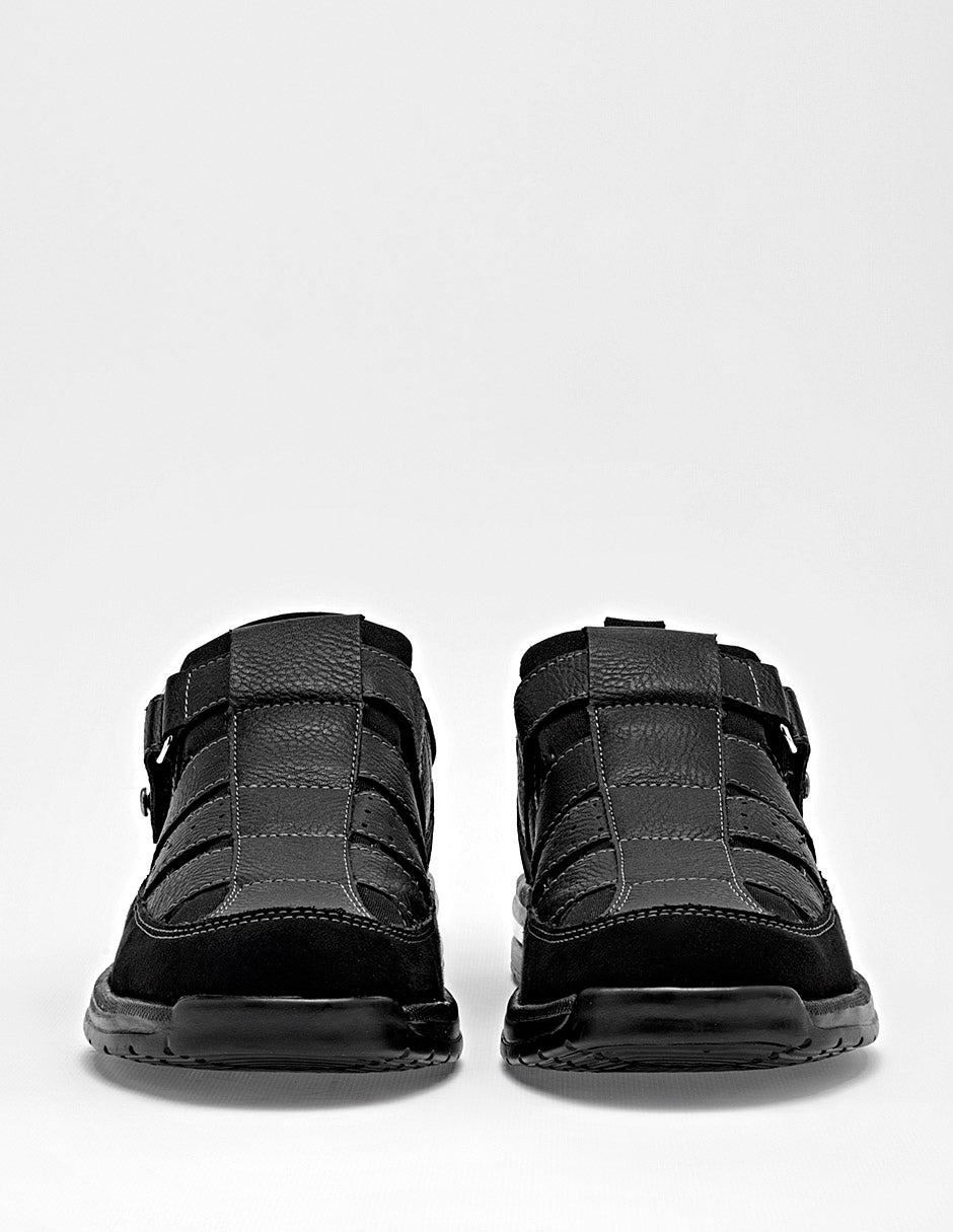 Moramora - Sandalia para Hombre  Negro Derek