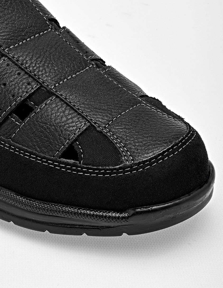 Moramora - Sandalia para Hombre  Negro Derek