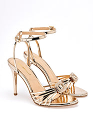 Moramora- Zapatilla abierta para Mujer Oro Minerva