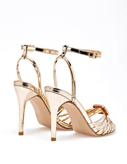 Moramora- Zapatilla abierta para Mujer Oro Minerva