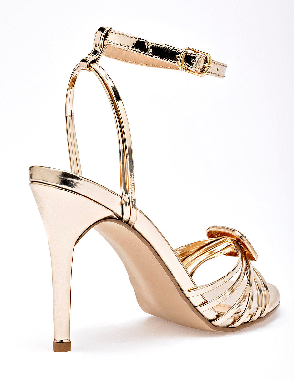 Moramora - Zapatilla abierta para Mujer Oro Minerva