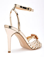 Moramora - Zapatilla abierta para Mujer Oro Minerva