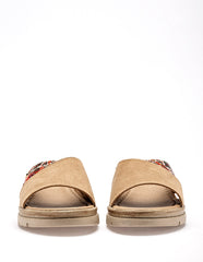 Mora Tierra - Sandalia cuña para Mujer Camel Priscila