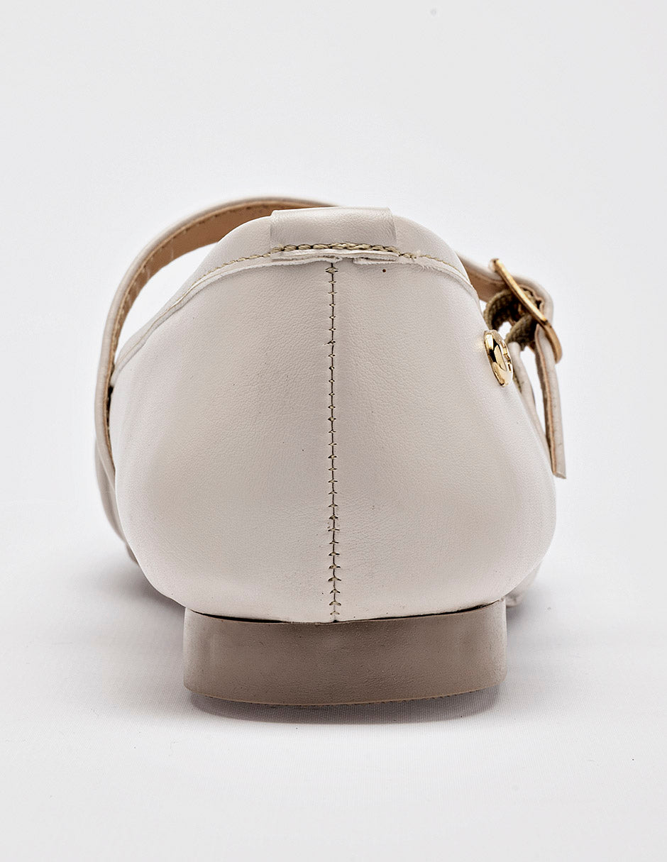 Moramora - Balerina para Mujer Beige Cristina