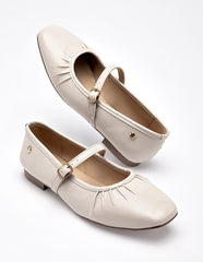 Moramora - Balerina para Mujer Beige Cristina