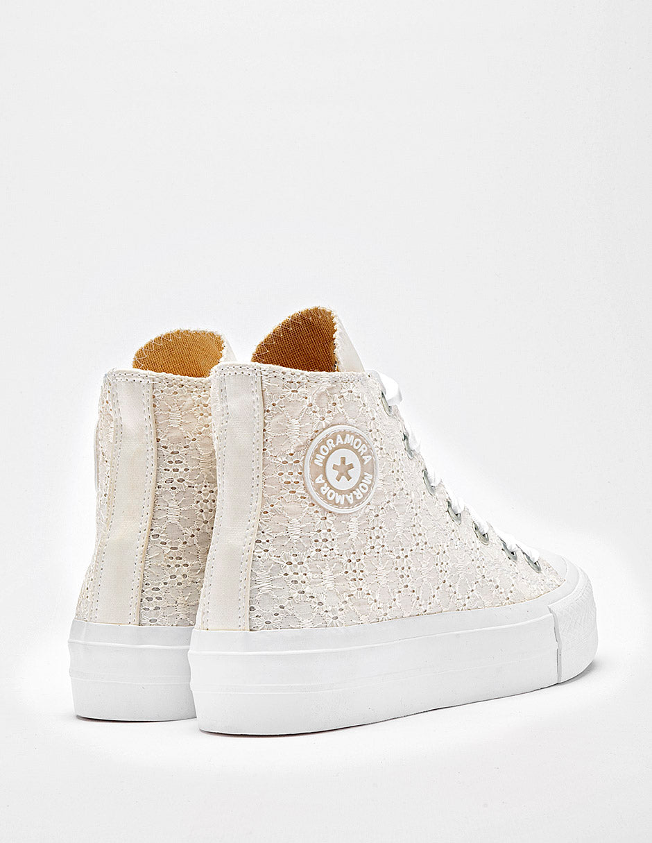 Moramora -  Tenis para Mujer Blanco Clio