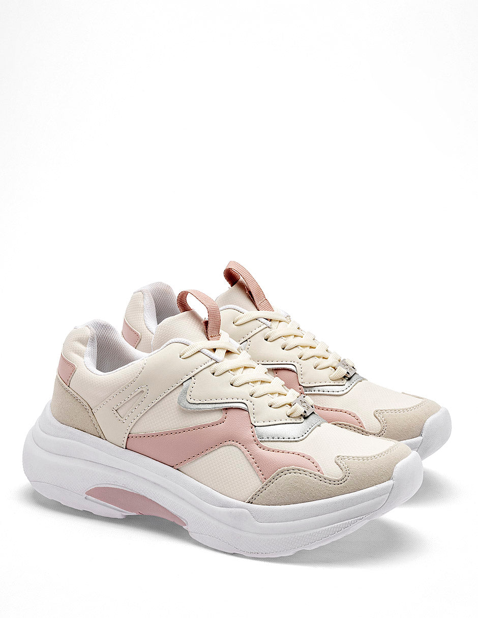 Tenis para Mujer  Marfil Cecilia tonos pastel en Moramora