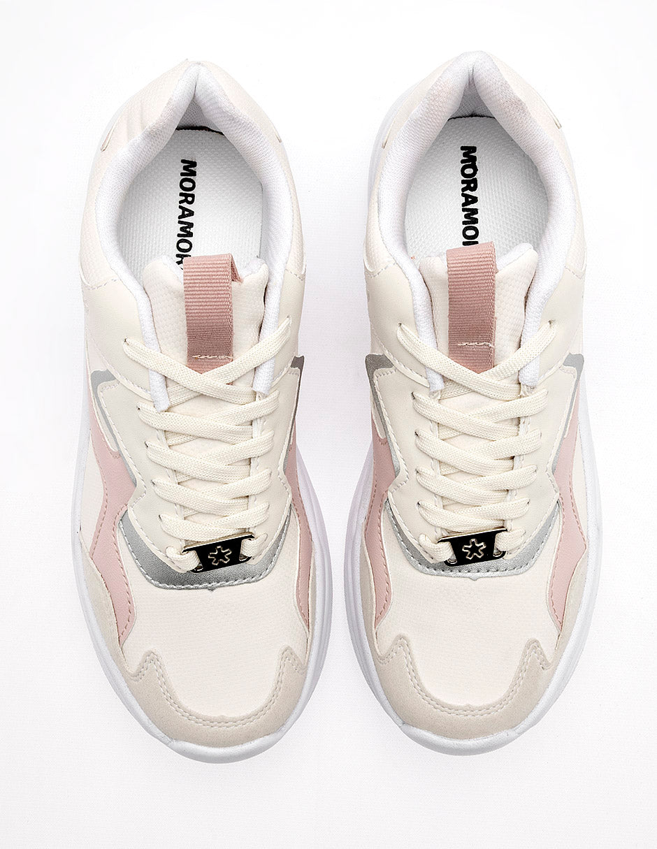 Tenis para Mujer  Marfil Cecilia tonos pastel en Moramora