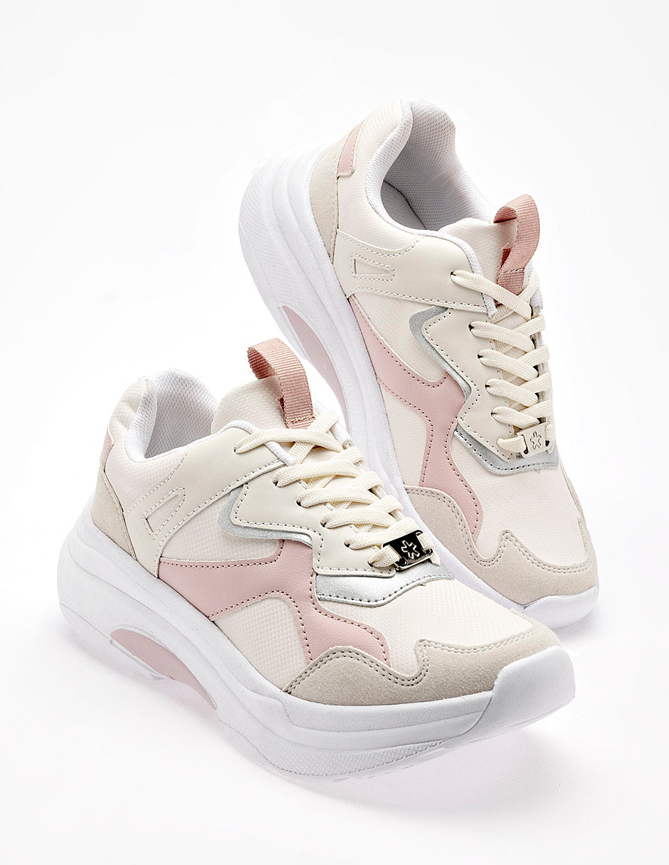 Tenis para Mujer  Marfil Cecilia tonos pastel  en Moramora