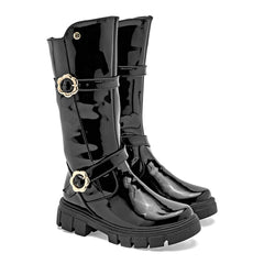 Bota caña larga para Niña marca Moramora Negro cod. 146700