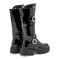 Bota caña larga para Niña marca Moramora Negro cod. 146700