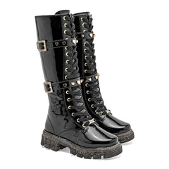 Bota caña larga para Niña marca Moramora Negro cod. 146701